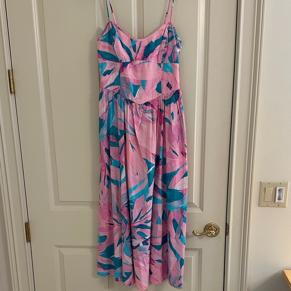 Wayf Pink and Blue Sundress Dress - Picture 1 of 4